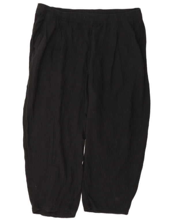 Gap Womens Loose Fit Cropped Trousers XL W38 L26 Sort Bomuld