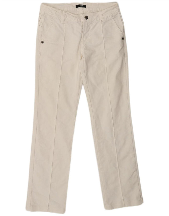 CNC COSTUME NATIONAL Womens Straight Jeans W28 L28 White