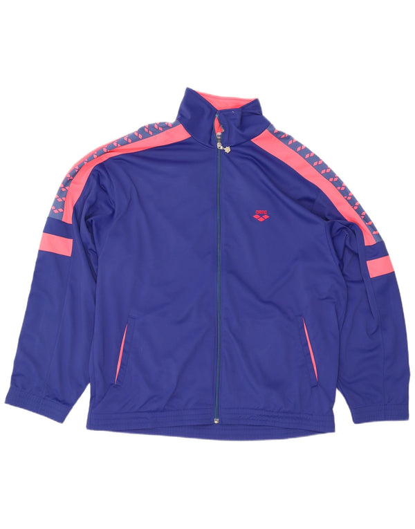 Arena Herre grafisk træningsdragt Topjakke 2XL Blå Colourblock
