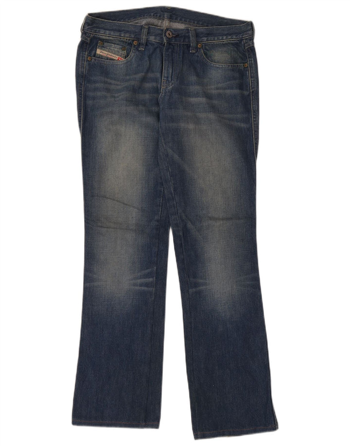 Diesel Dame Bootcut Jeans W32 L32 Blå Bomuld