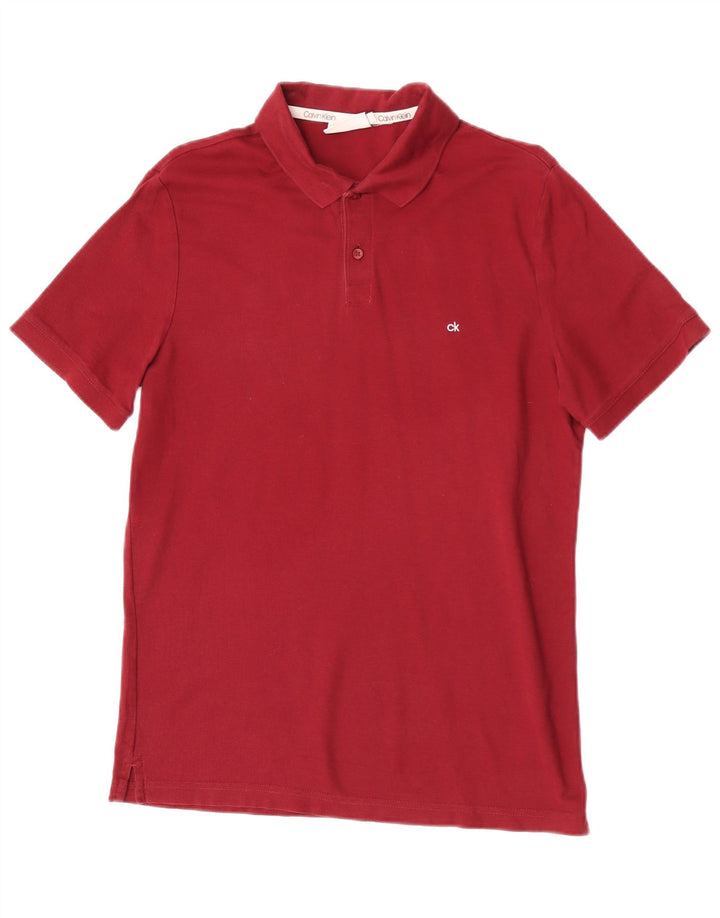 Calvin Klein herre poloshirt Medium Bourgogne bomuld