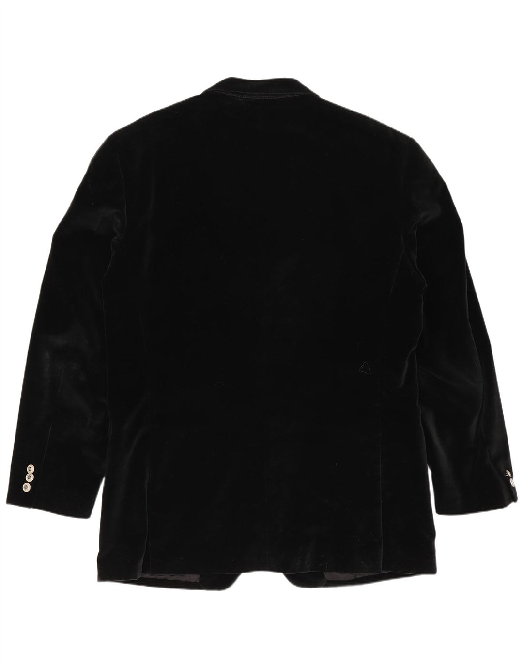 Versace Herre 4 Button Velvet Blazer Jacket IT 52 XL Sort Bomuld