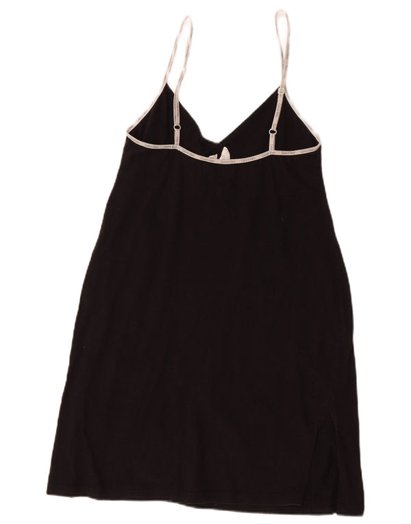 Calvin Klein Womens Slip Dress UK 8 Small Black Cotton
