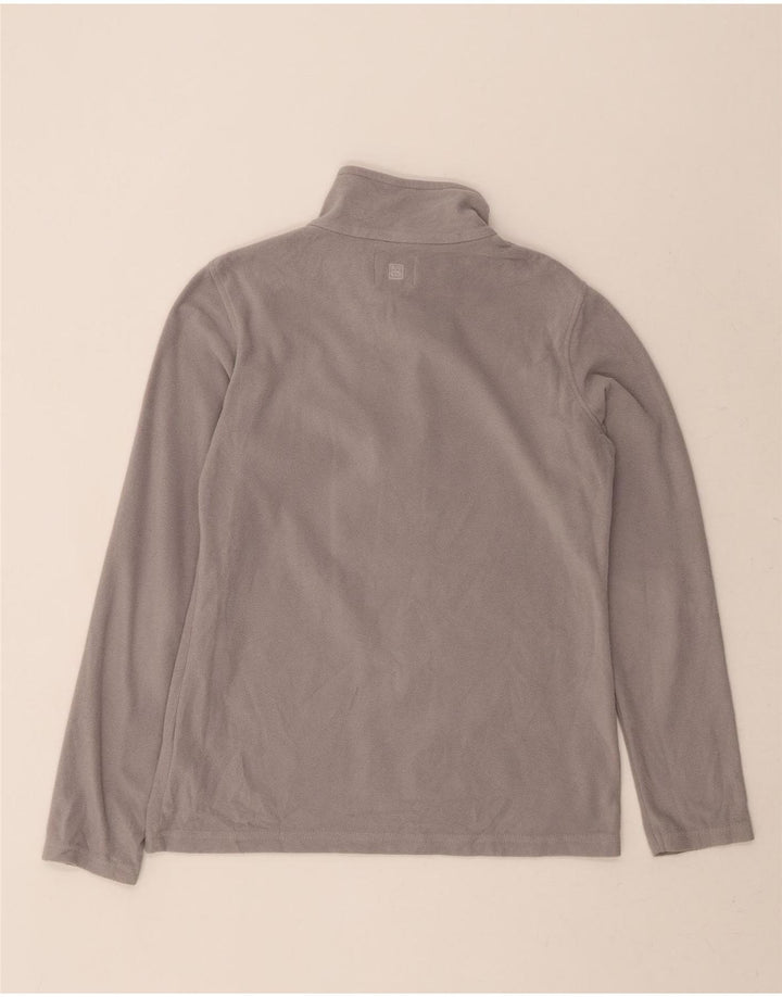 MOUNTAIN WAREHOUSE Womens Zip Neck Fleece Jumper UK 10 Small Grey Vintage Mountain Warehouse and Second-Hand Mountain Warehouse from Messina Hembry 
