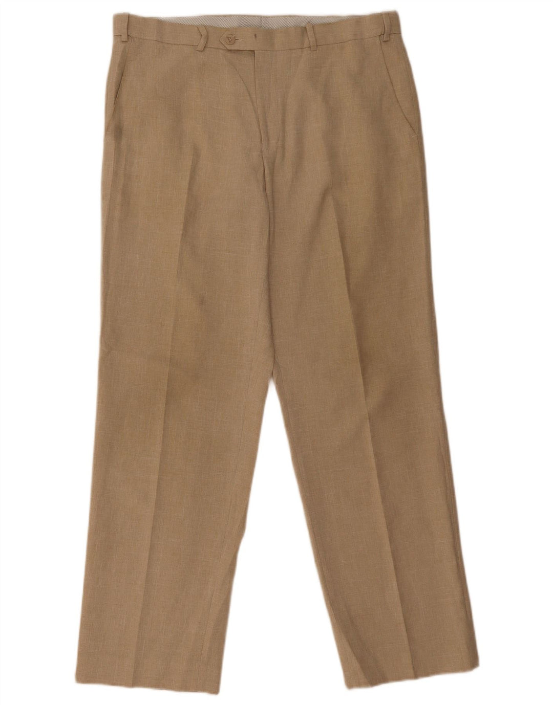 MARKS & SPENCER Lige jakkesæt til mænd W36 L31 Beige polyester