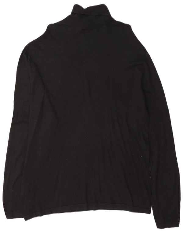 Nautica Herre rullehals sweater 2XL sort bomuld