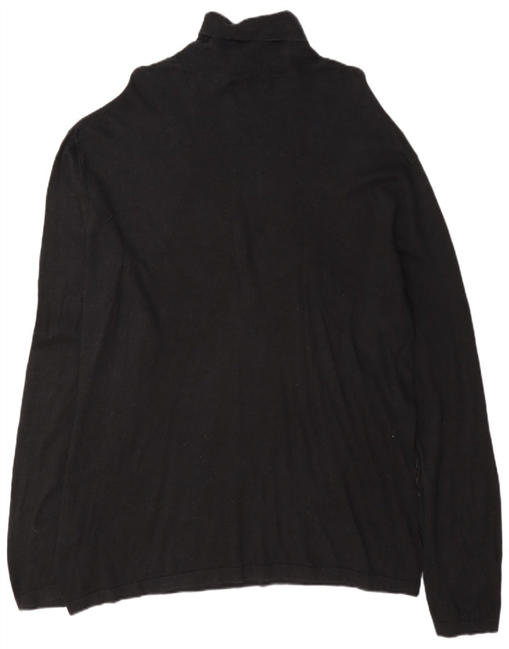 Nautica Herre rullehals sweater 2XL sort bomuld