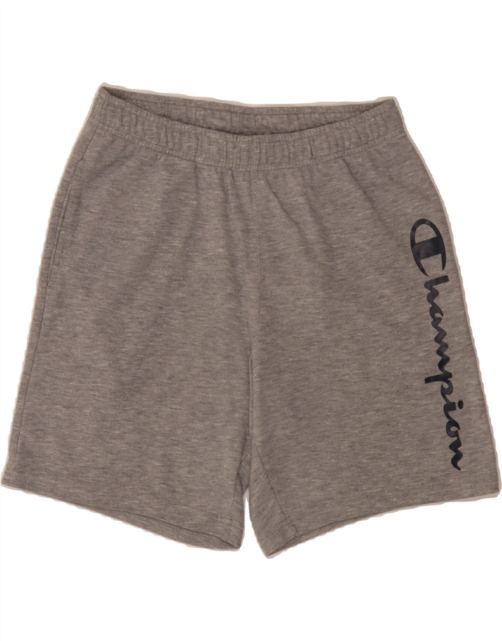 CHAMPION Mens Graphic Sport Shorts Medium Grey Vintage Champion and Second-Hand Champion from Messina Hembry 