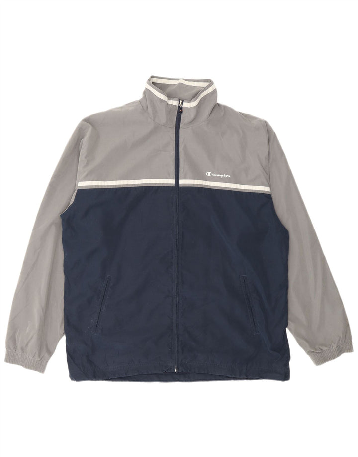 Champion Herre træningsdragt Topjakke Stor marineblå Colourblock Polyester