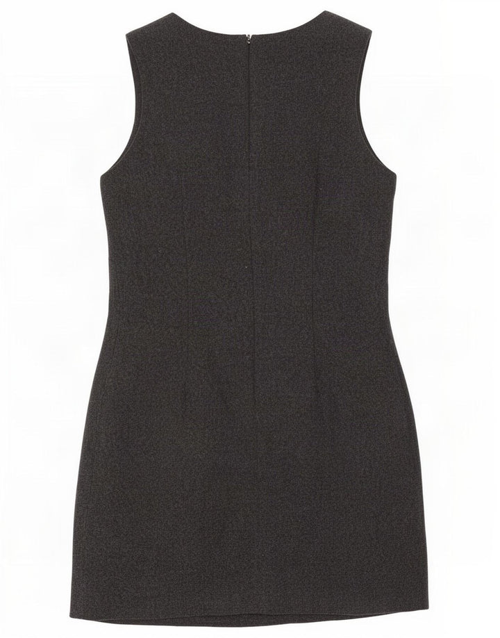 French Connection Dame Ærmeløs Shift Dress UK 8 Small Grey Lammeuld