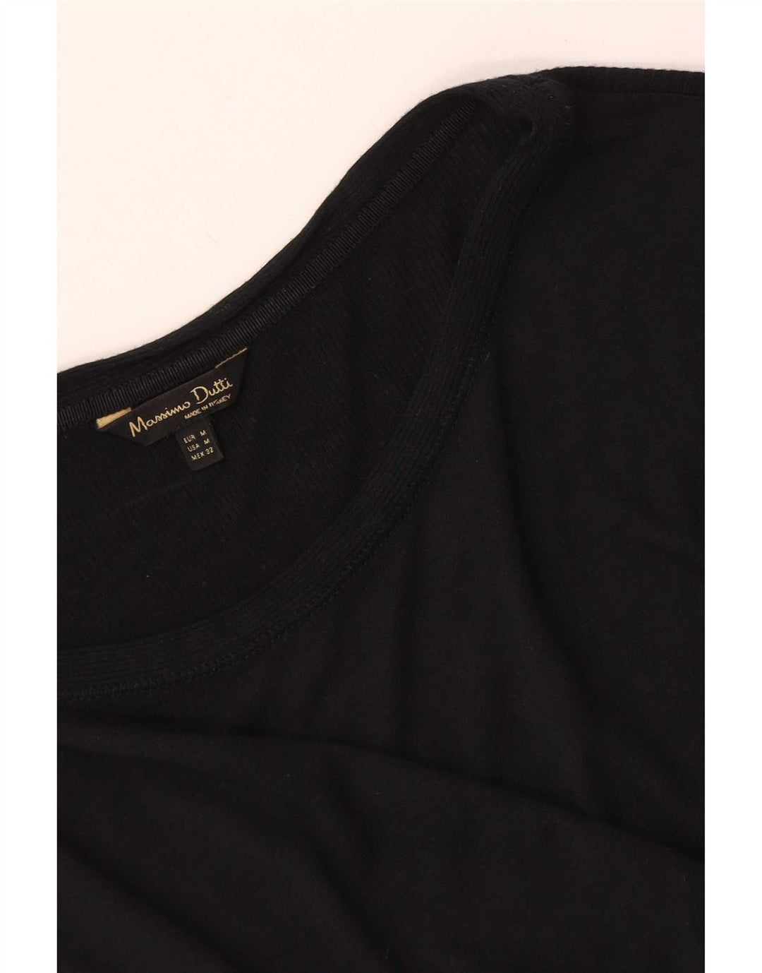 Massimo Dutti Dame Top 3/4 ærmer UK 12 Medium Sort