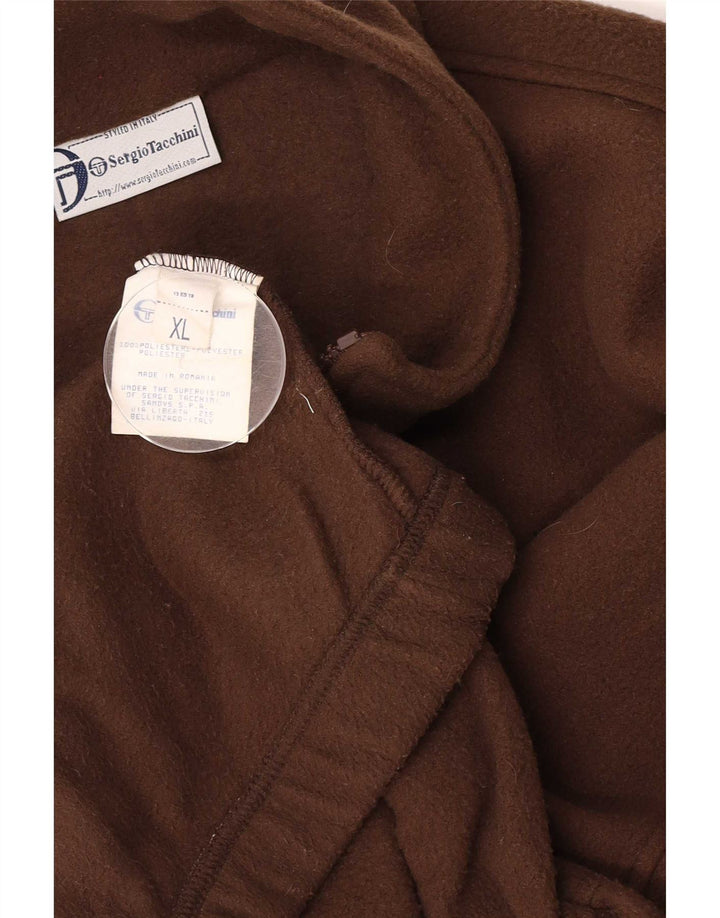Sergio Tacchini Herre Fleecejakke UK 42 XL Brun Polyester