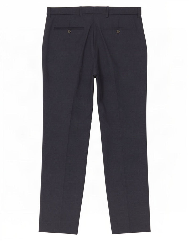 Marks & Spencer Herre Regular Suit Bukser W34 L30 Marineblå polyester