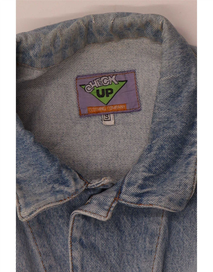 Vintage Herre Loose Fit denimjakke UK 36 Small Blue