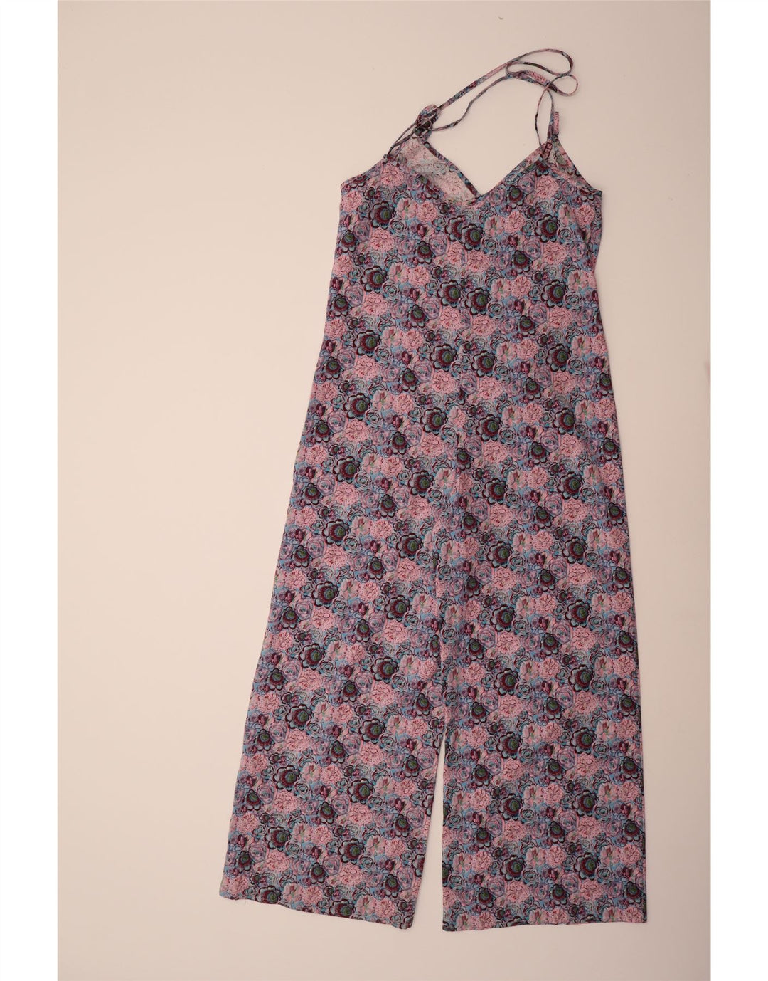 TOPSHOP Womens Sleeveless Jumpsuit UK 12 Medium Multicoloured Floral