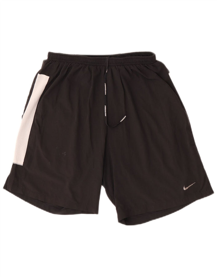 Nike Sportsshorts til mænd Small Black Colourblock Polyester