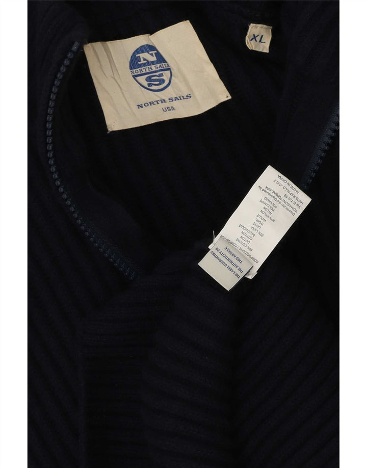 North Sails Herre Cardigan Sweater XL Marineblå Bomuld