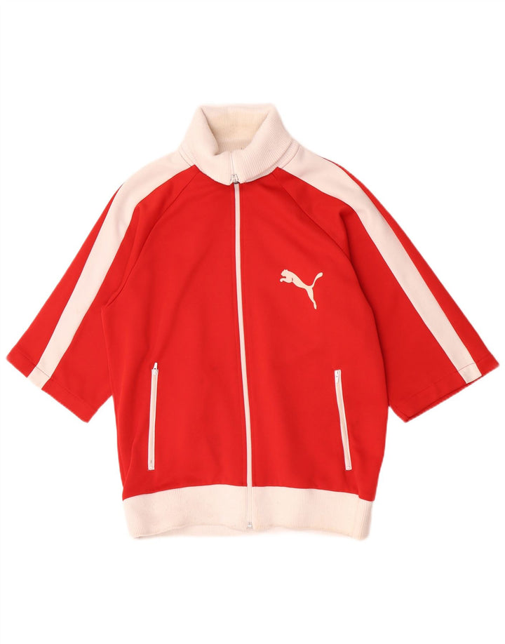 Puma Retro træningsdragt Topjakke UK 14 Medium Rød Colourblock