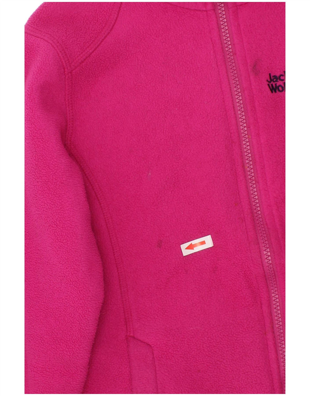 Jack Wolfskin Girls Fleecejakke 9-10 År Pink Polyester