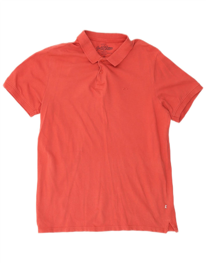 JACK & JONES Poloshirt til mænd Medium Pink Bomuld