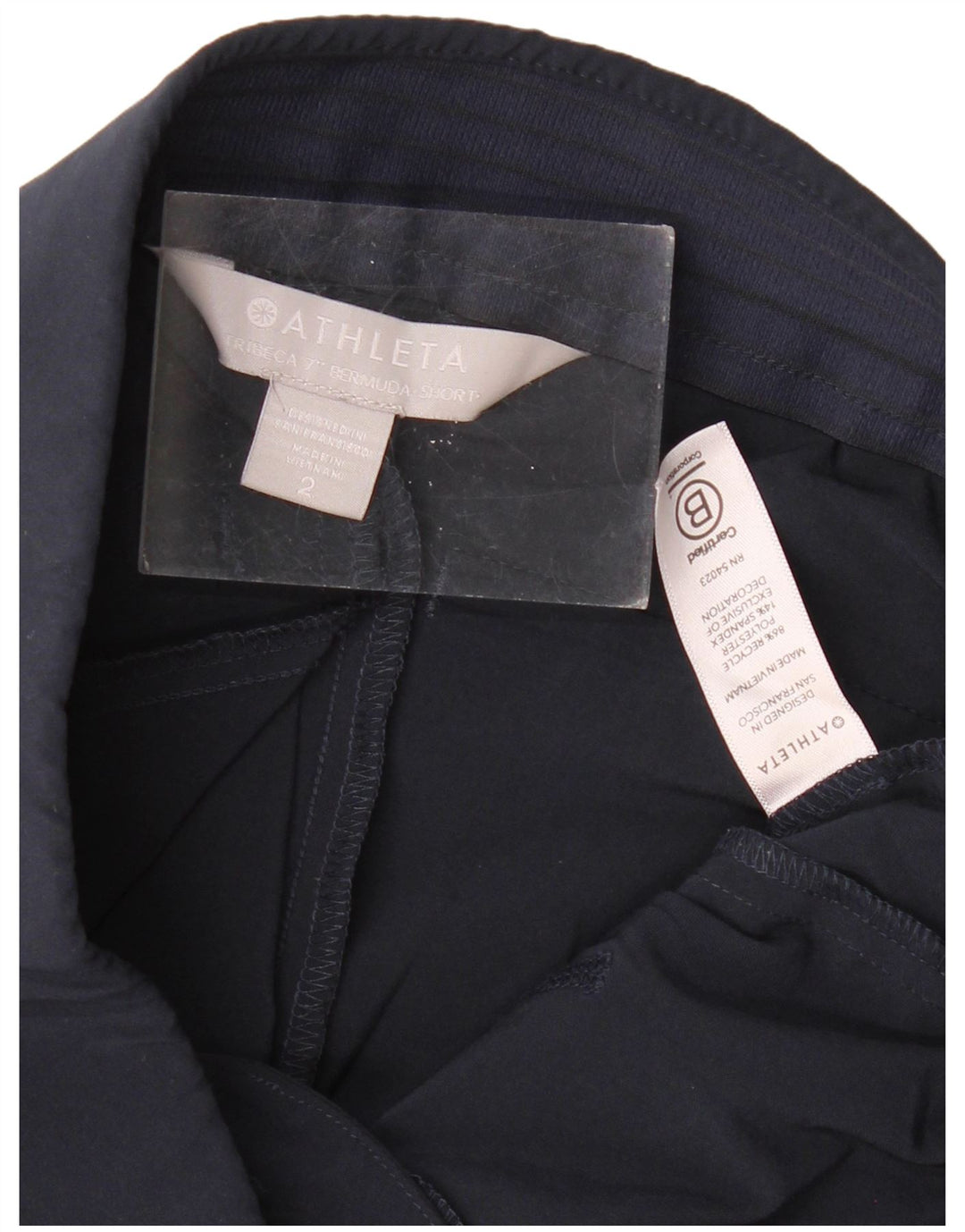 ATHLETA Chino Shorts til kvinder US 2 XS W30 Marineblå polyester