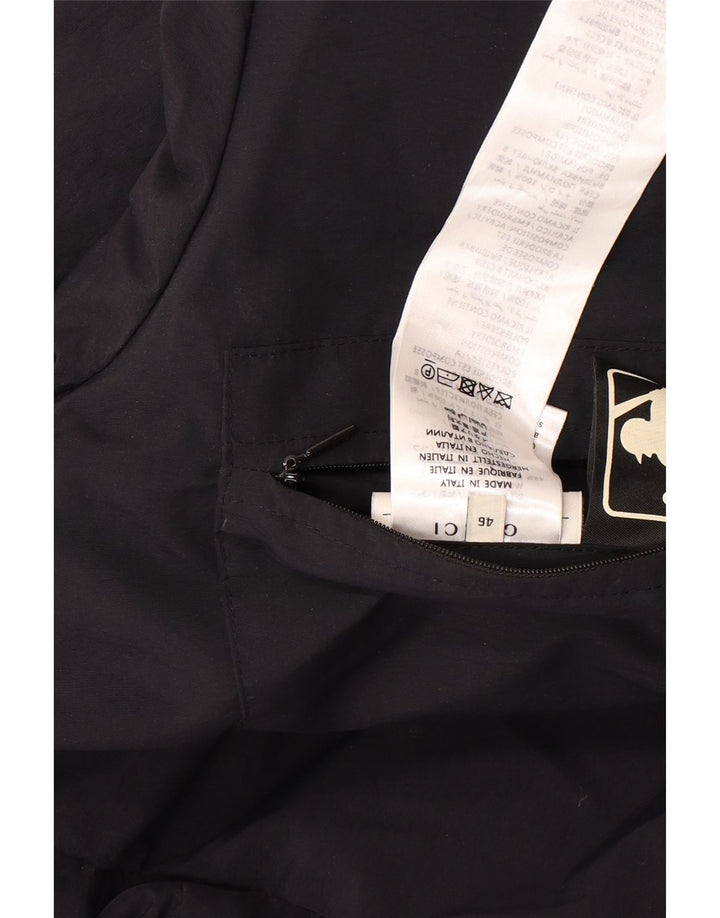 Gucci Herre grafisk hættepolstret frakke IT 46 Stor sort polyamid