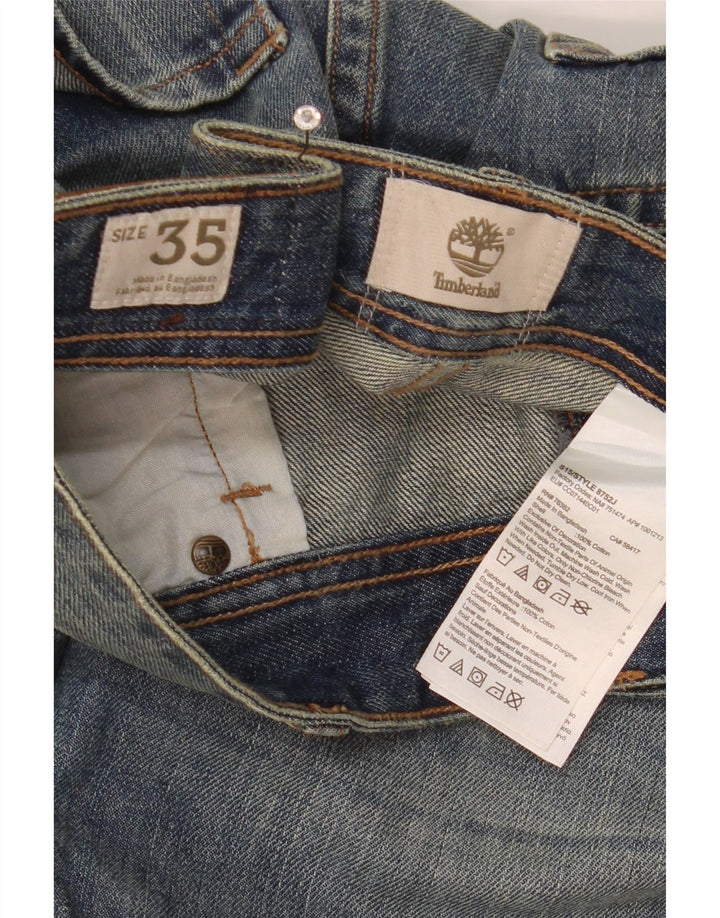 Timberland Straight Jeans til mænd W35 L33 blå bomuld