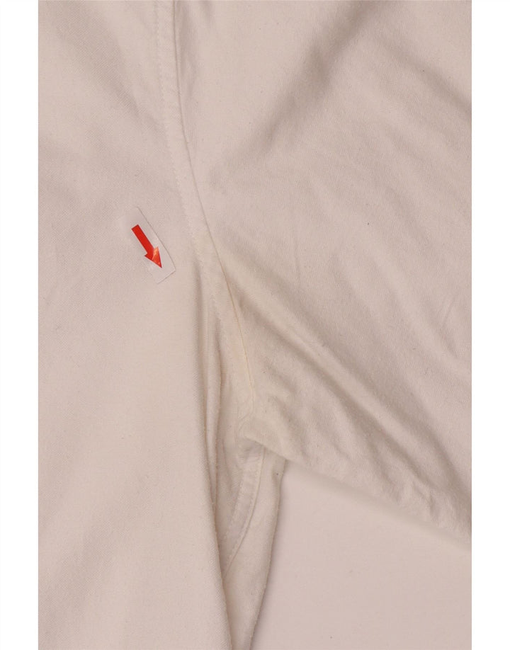 Besætningstøj Herre Slim Fit skjorte Medium hvid bomuld