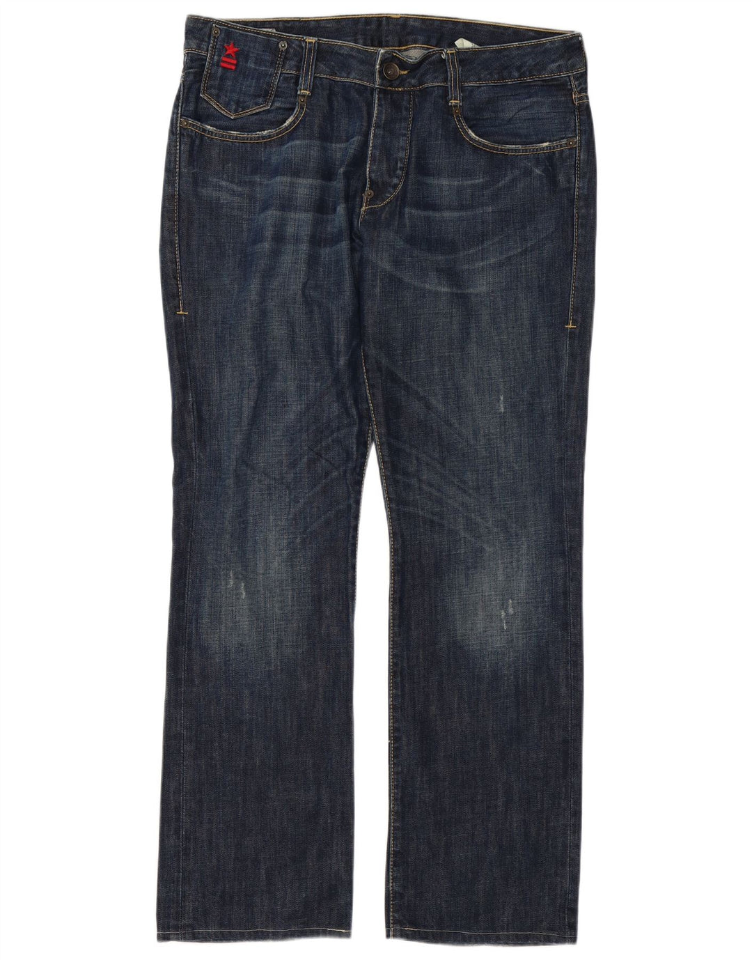 Uniform Herre Straight Jeans W34 L32 Blå Bomuld
