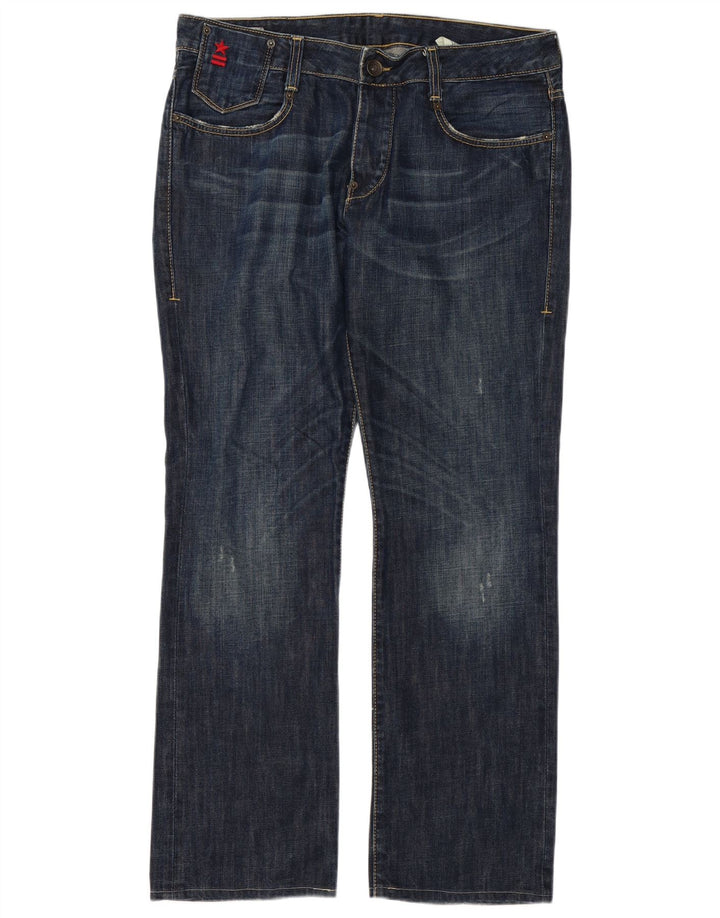 Uniform Herre Straight Jeans W34 L32 Blå Bomuld