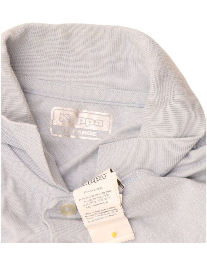 Kappa herre poloshirt 2XL blå bomuld