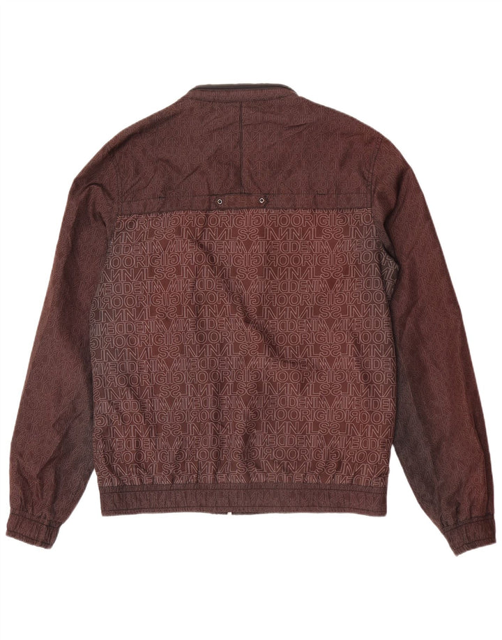 Jack & Jones Herre grafisk bomberjakke UK 38 Medium Brown Colourblock