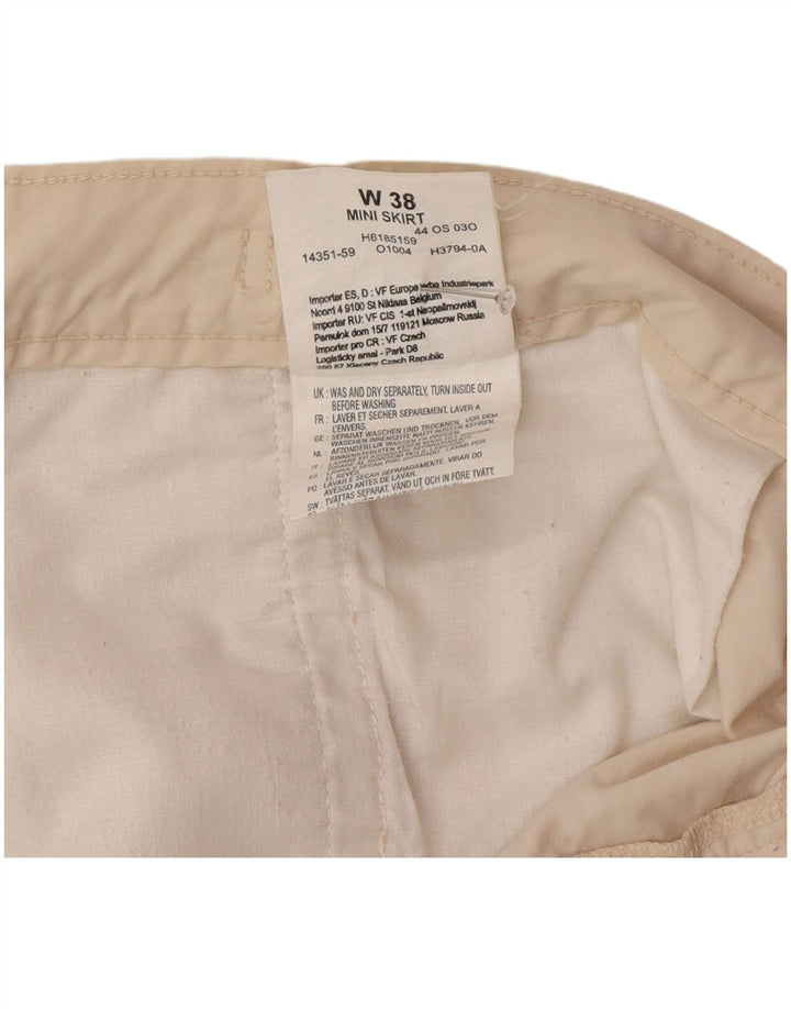 Wrangler Mini-nederdel til kvinder W38 XL Beige Bomuld