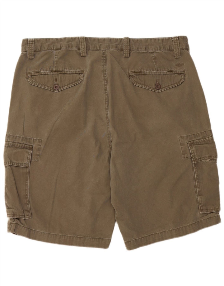 DOCKERS Herre Cargo Shorts W36 Large Khaki Bomuld