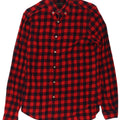 Zara Herre Slim Fit Flanellskjorte Medium Rød Gingham