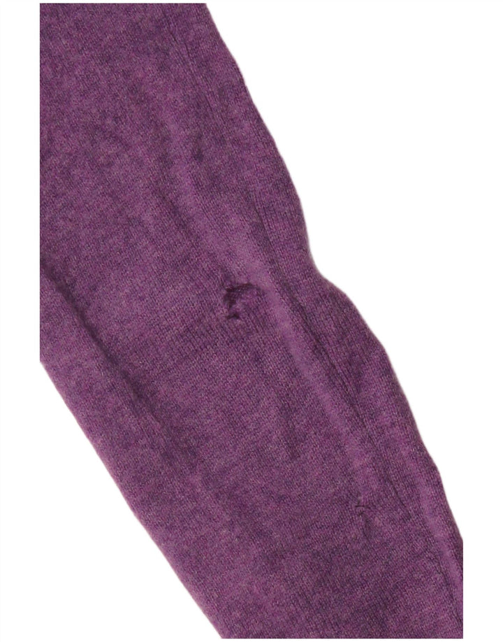 Joyful Dame Roll Neck Jumper Sweater UK 14 Large Purple