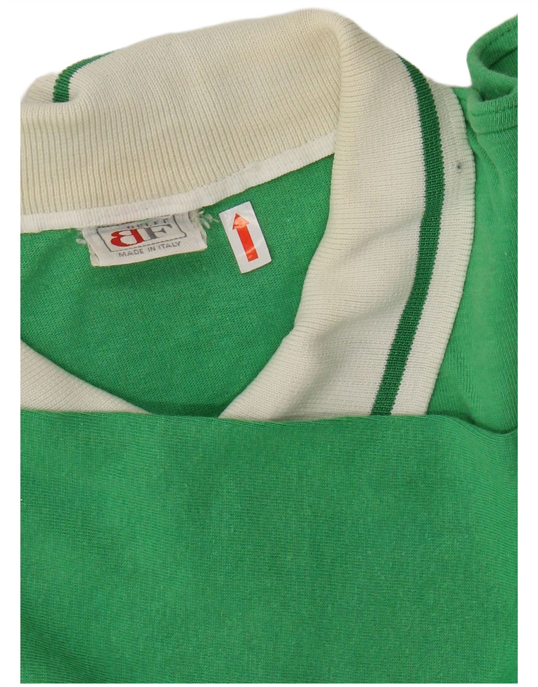 BELFE Dame Polo Neck Jumper Sweater UK 14 Large Green Colourblock