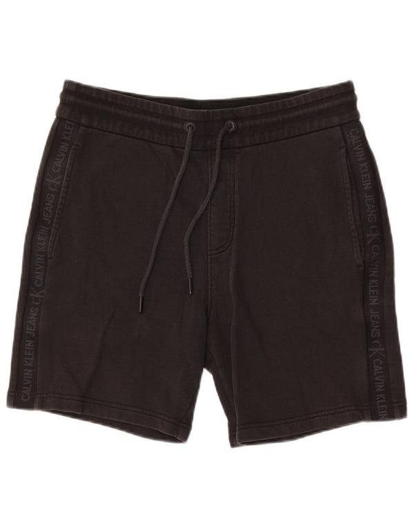 Calvin Klein Herre grafiske sportsshorts Medium sort bomuld
