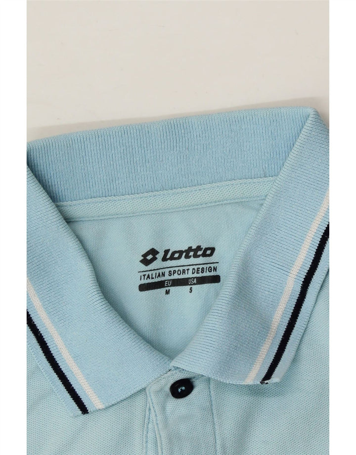 LOTTO Mens Polo Shirt Medium Blue Cotton Vintage Lotto and Second-Hand Lotto from Messina Hembry 