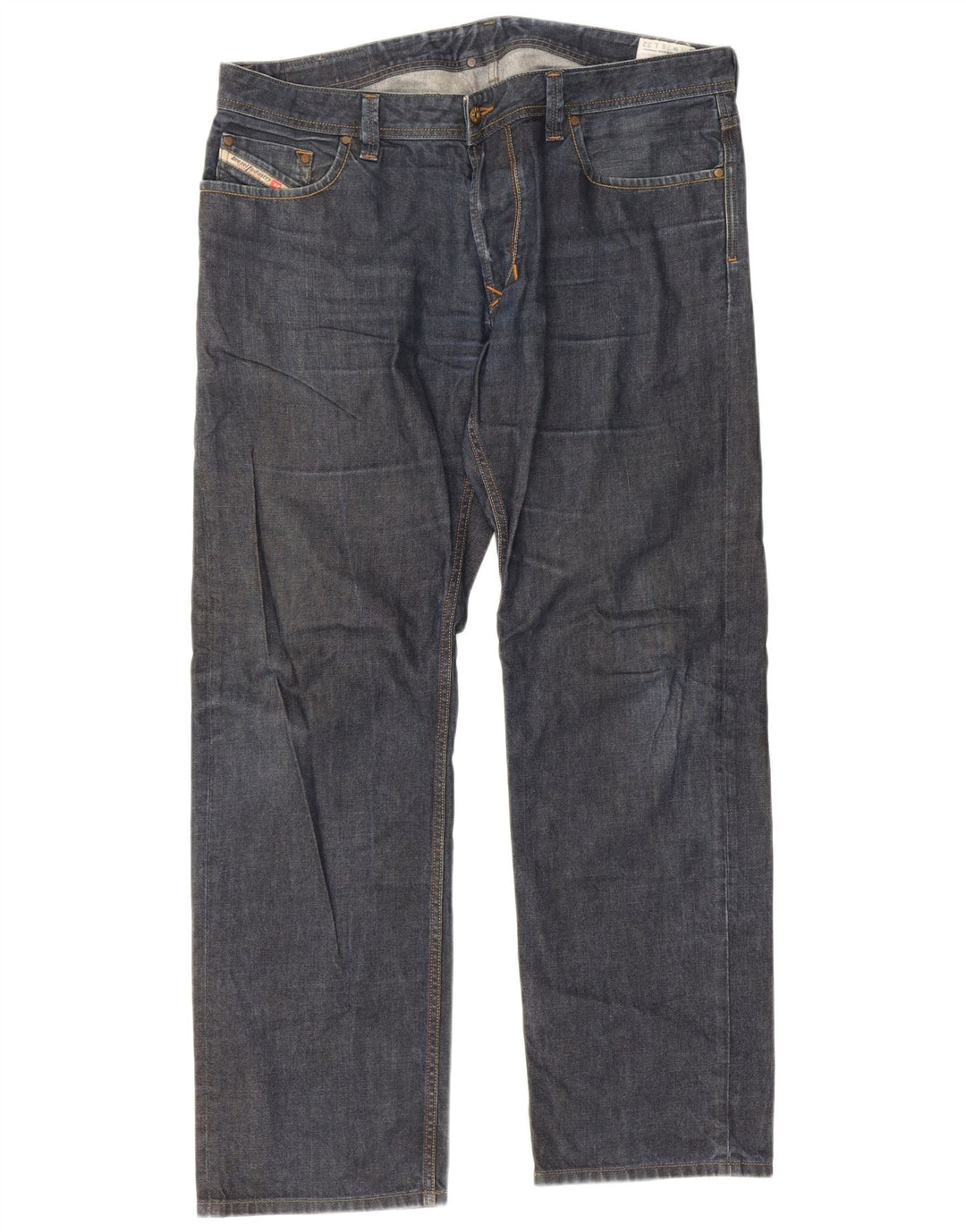 Diesel Herre Larkee Regular Straight Jeans W38 L32 Blå Bomuld