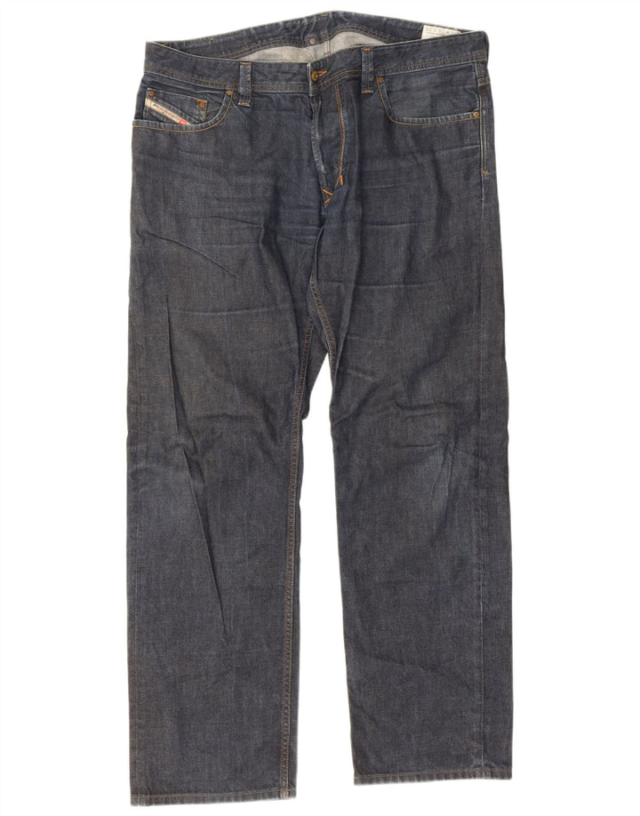 Diesel Herre Larkee Regular Straight Jeans W38 L32 Blå Bomuld