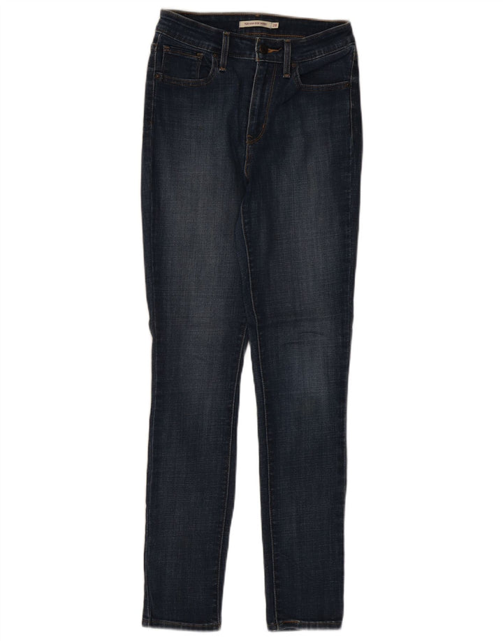 LEVI'S Dame 721 Skinny Jeans med høj talje W28 L29 Marineblå