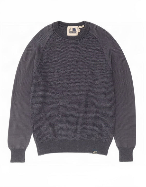 Americanino Herre Slim Fit Jumper Sweater med rund hals Medium marineblå bomuld