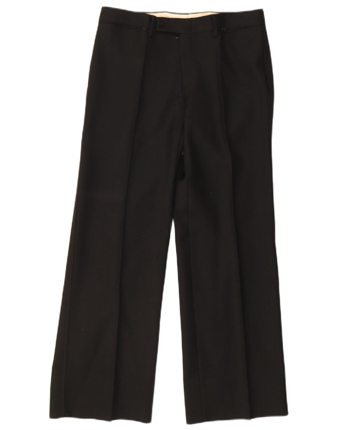 Facis Dame 1 knap 2 stykke jakkesæt IT 48 Medium W30 L29 Sort Uld