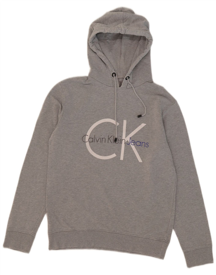 Calvin Klein Jeans Grafisk hættetrøje til mænd mellemgrå