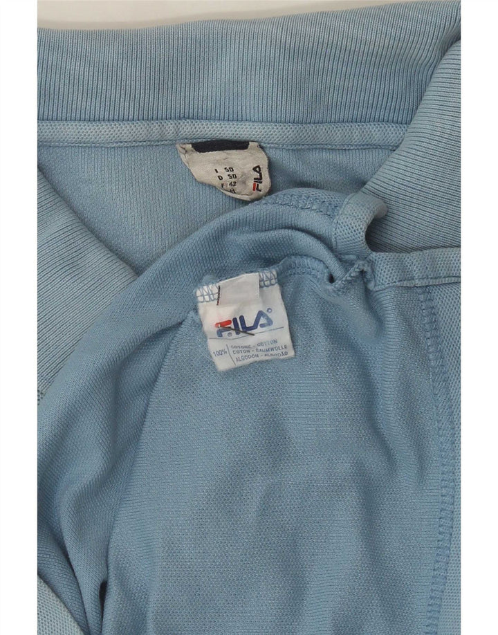 Fila Poloskjorte til mænd IT 50 Medium Blå Bomuld