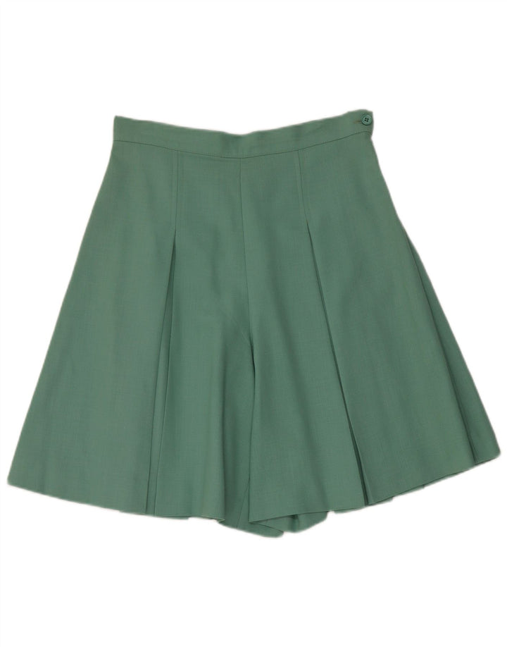 Vintage kvinders 1 knap 2 stykke sæt UK 12 Medium W28 Grøn Acetat