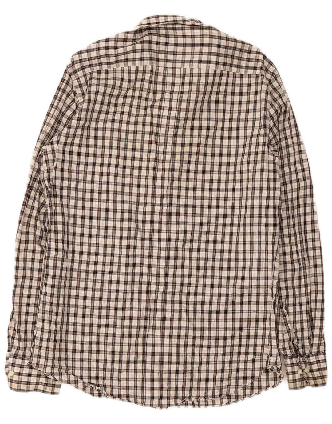 Massimo Dutti Herre flannelskjorte Stor brun ternet