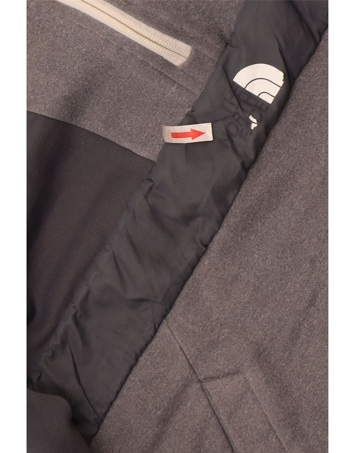 The North Face Herre Zip Neck Hoodie Jumper Medium Grey Polyester