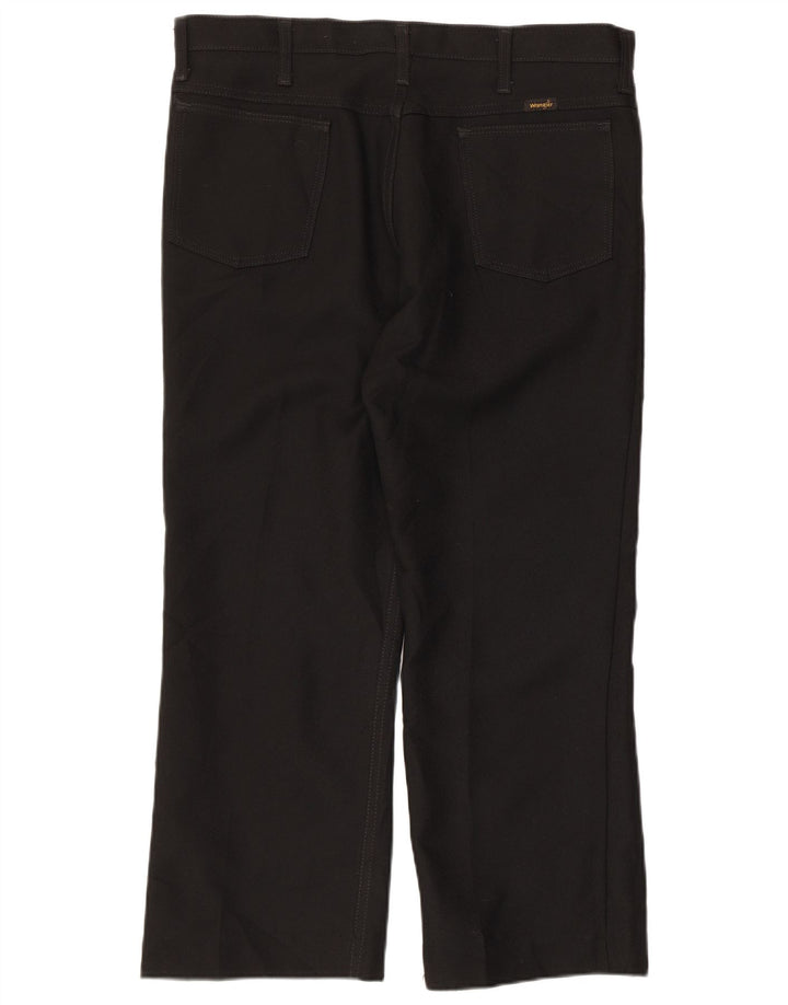 WRANGLER Straight Casual Bukser til mænd W36 L26 Sort polyester